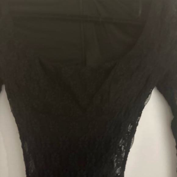 Lace Bardot full length dress - Picture 3 of 3